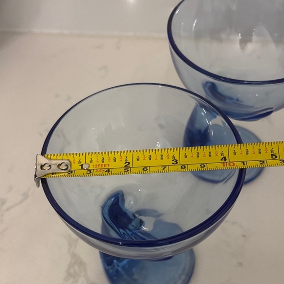 1980s Italian Bormioli Rocco Cobalt Blue Dessert / Serving Bowls — Set of 4 - Picture 7 of 11